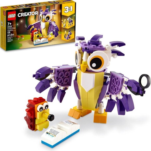 NEW LEGO 31125 Creator 3 in 1 OWL SQUIRREL RABBIT Fantasy Forest Creatures Woodl - Picture 1 of 13